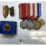 PRL, Zestaw odznak i medali (7szt)