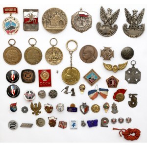 Polska, zestaw odznak, medali i odznaczeń