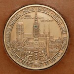 Medal 500-lecie powrotu Gdańska do Polski 1954 - w skórzanym etui