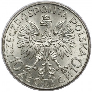 Głowa Kobiety 10 złotych 1932 bz, Londyn - PIĘKNE