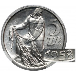 5 złotych 1958 Rybak - BAŁWANEK