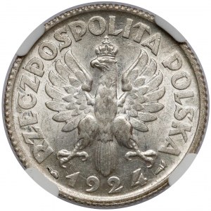 Kobieta i kłosy 1 złoty 1924