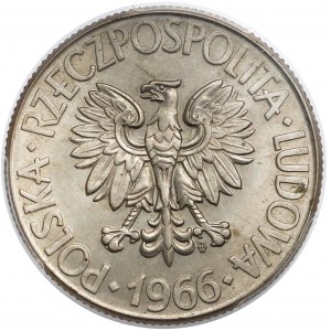 10 złotych 1966 Kościuszko - SKRĘTKA - destrukt