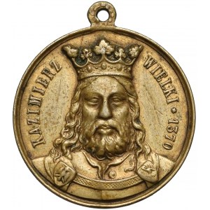 Medal Pamiątka pogrzebu zwłok Kazimierza Wielkiego 1869