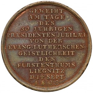 Głogów / Legnica, Medal prezydent Karol Ludwig von Cocceji 1802