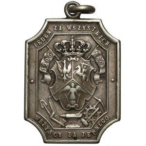 Medalik Rewolucja 1905 - Stowarzyszenie Robotników Chrześcijańskich