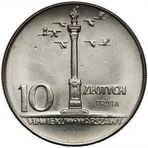 Próba NIKIEL 10 złotych 1965 Duża Kolumna