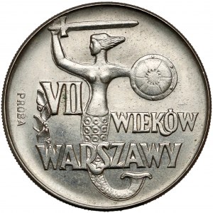 Próba NIKIEL 10 złotych 1965, VII wieków Warszawy - Syrenka