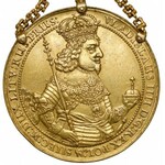 Władysław IV Waza, 10 dukatów Gdańsk 1644 - Donatywa - oryginalny klejnot XVII wieku