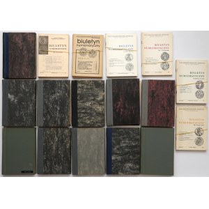 Biuletyn numizmatyczny - duży zestaw z lat 1969-1990
