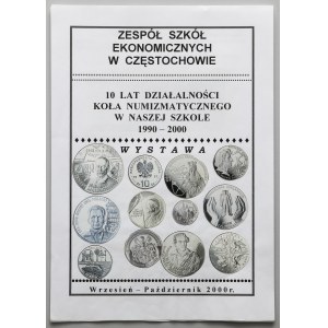Makieta katalogu wystawy - wklejone oryginalne banknoty z nadrukami