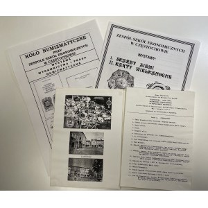 Makiety katalogów wystaw Koła numizmatycznego w Częstochowie