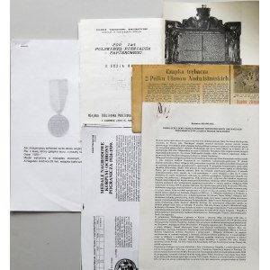 Zestaw wycinków i odbitek tekstów numizmatycznych