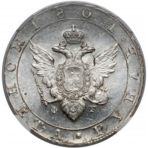 Rosja, Aleksander I, Rubel 1804 CNB, ФГ - MENNICZY