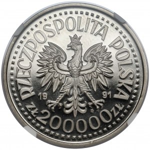 Próba NIKIEL 200.000 złotych 1991 Jan Paweł II - ołtarz