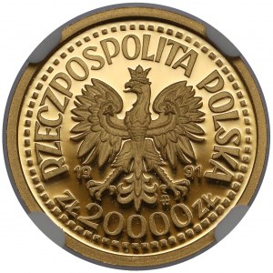 Próba ZŁOTO 20.000 złotych 1991 Jan Paweł II - Ołtarz