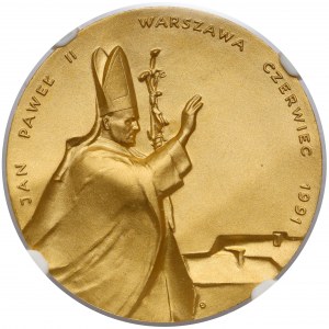 Złoty medal Jan Paweł II 1991, 200-lecie Konstytucji 3 maja - RZADKI