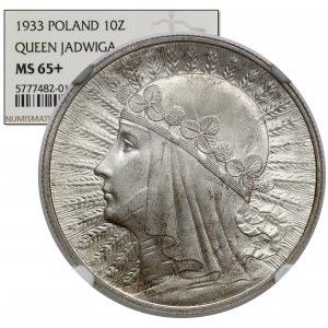 Głowa Kobiety 10 złotych 1933 - OKAZOWE