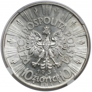 Piłsudski 10 złotych 1934 - urzędowy