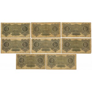 10.000 mkp 1922 - zestaw (8szt)