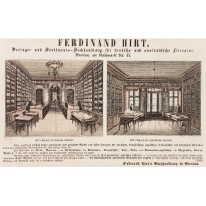 WROCŁAW. Księgarnia i Wydawnictwo Ferdinanda Hirta – druk reklamowy