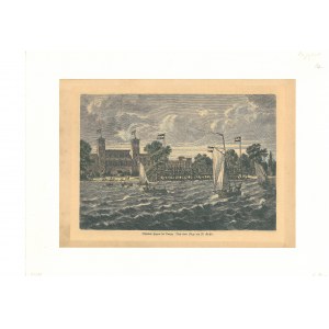 SOPOT. Widok Sopotu, według szkicu W. Geisslera, niemiecka grafika z XIX wieku