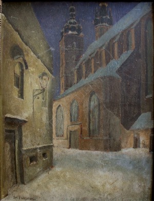 Stanisław Fabijański (1865-1947), Plac Mariacki nocą