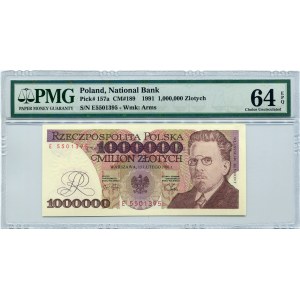 1.000.000 złotych 1991 seria E, PMG 64 EPQ 