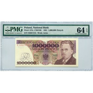 1.000.000 złotych 1991 seria E, PMG 64 EPQ