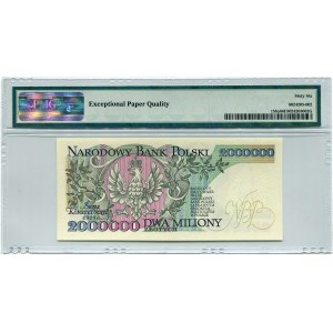 2.000.000 złotych 1992 seria A, z błędem Konstytucyjy, PMG 66 EPQ