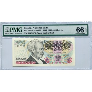 2.000.000 złotych 1993 seria B, PMG 66 EPQ