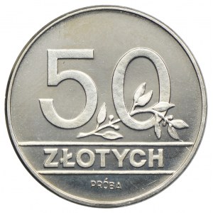 50 złotych 1990, PRÓBA NIKIEL
