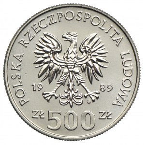 500 złotych 1989 Władysław II Jagiełło, PRÓBA NIKIEL