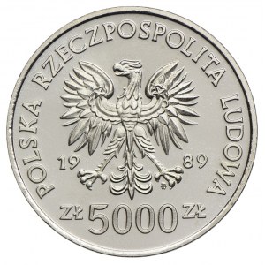 5000 złotych 1989 Władysław II Jagiełło, PRÓBA NIKIEL