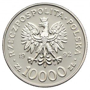 10.000 złotych 1992 Władysław III Warneńczyk, PRÓBA NIKIEL 