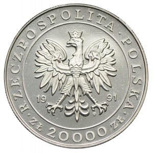 20.000 złotych 1991, 225 lat Mennicy Warszawskiej, PRÓBA NIKIEL 