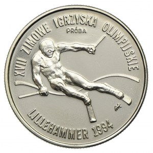 20.000 złotych 1993 XVII Zimowe Igrzyska Lillehammer 1994, PRÓBA NIKIEL