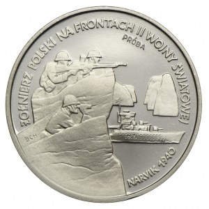 100.000 złotych 1991, Narvik 1940, PRÓBA NIKIEL