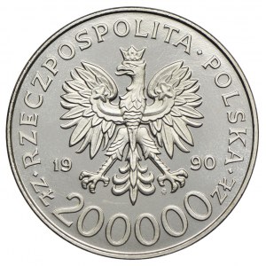 200.000 złotych 1990, gen. Tadeusz Komorowski BÓR, PRÓBA NIKIEL