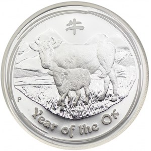 Australia, 1 dolar 2009 Rok Bawoła, PCGS PR69 DCAM