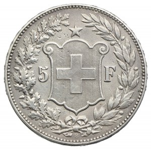 Szwajcaria, 5 franków 1895 B