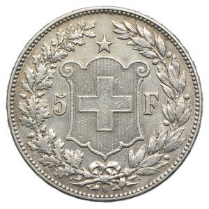 Szwajcaria, 5 franków 1908 B
