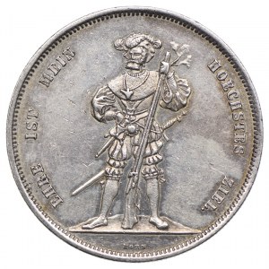 Szwajcaria, 5 franków 1857 Berno, talar strzelecki