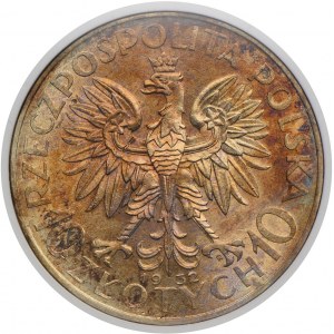 10 złotych 1932 Warszawa, Głowa Kobiety, NGC MS62