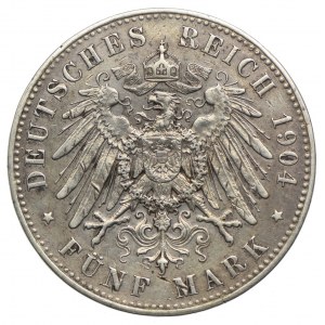 Niemcy, Schaumburg-Lippe, 5 marek 1904 A 