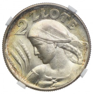 2 złote 1925, Londyn, NGC MS64