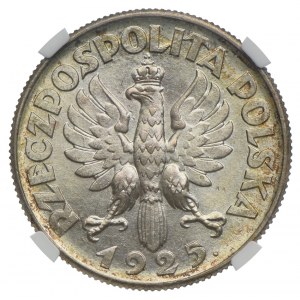 2 złote 1925, Londyn, NGC MS64