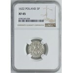 Zygmunt III Waza, półtorak 1622 Bydgoszcz, wariant RE bez G*POLO, NGC XF45