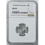 10 groszy 1975, NGC MS65