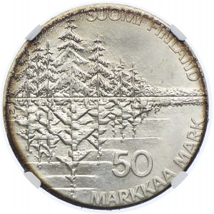 Finlandia, 50 marek 1985 PN, Kalevala, NGC MS66